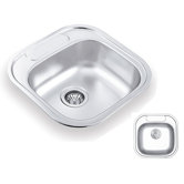 18.88" x 18.88" Drop-in Single Bowl Stainless Steel Kitchen Sink