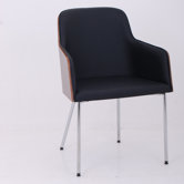 Hudson Arm Chair with Steel Legs