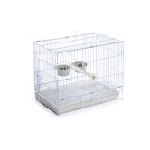 Travel Bird Cage in White