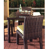 Saint Tropez Wicker Square Dining Table