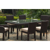 Saint Tropez Wicker Rectangular Dining Table