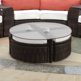 Saint Tropez Wicker Pie Table