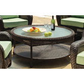 Key West Round Wicker Chat Table