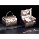 Jewelry Case in Bronze Leather