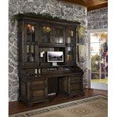 San Andorra Credenza Desk with Hutch