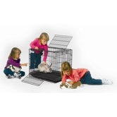 Wabbitat Wire Rabbit Cage in Black
