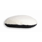 Quiet Time e'Sensuals Synthetic Sheepskin and Poly-Cotton Round Dog Bed