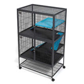 Ferret Nation Accessories Shelf Cover in Teal and Purple