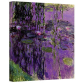 Claude Monet ''Lavender Water Lillies'' Canvas Art