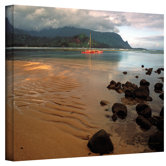 Kathy Yates ''Hanalei Bay at Dawn'' Canvas Art