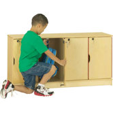 Stacking Lockable Lockers - 4 Sections