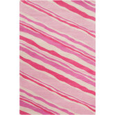 Cinzia Pink/Cream Striped Rug