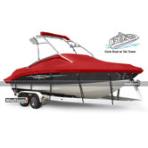 Deck Boat Cover with Ski Towers