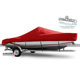 V-Hull Center Console Fishing Boat Cover with High Bow Rails
