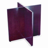 BW Series Table X-Base, 30w x 28h, Mahogany