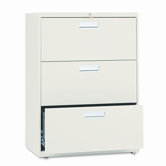 600 Series Three-Drawer Lateral File, 30w x19-1/4d, Putty