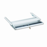 Center Drawer for Double Pedestal Desks, Metal, 24-3/4 x 14-3/4 x 3, Light Gray