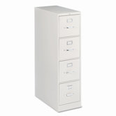 H320 Series Four-Drawer, Full-Suspension File, Letter, 26-1/2"d, Putty