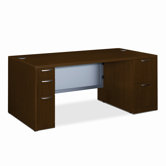 Attune Computer Desk with Double Pedestal