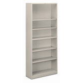 81" H Six Shelf Steel Bookcase