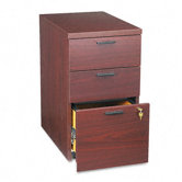 10500 Series Mobile Box/box/File Pedestal, 28h, Mahogany