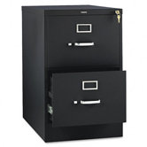 310 Series Two-Drawer, Full-Suspension File, Legal, 26-1/2d, Black