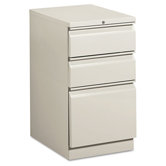 Efficiencies Mobile Pedestal File with One File/Two Box Drawers, 19-7/8D