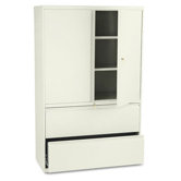 800 Series Storage Cabinet With 2-Drawer Lateral File, 42w, Putty