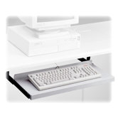 Metal Keyboard Platform, Nonarticulating, 24"Wx10"D, Black