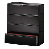 800 Series 36" W Four-Drawer Lateral File with Locks