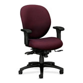7600 Series Mid-Back Managerial Chair with Seat Glide