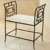 Faux Bamboo Bench