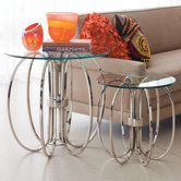Large Oval Ring End Table