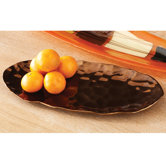 Bronze Nugget Oval Plate