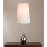 Bulb Vase Table Lamp in Nickel