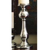 Britannia Mercury Glass Candle Holder