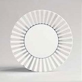 Platinum Fine Bone China Striped 9" Plate