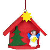 House with Angel Ornament