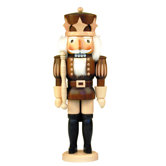 Natural Wood Finish Prince with Stars Nutcracker