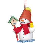 Snowman with Birdhouse Ornament