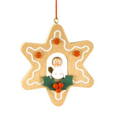 Christian Ulbricht Star Shaped Gingerbread Cookie Ornament with Angel