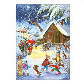 Santa With Donkey Advent Calendar