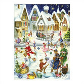 Skating Scene Advent Card