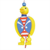 Wooden Duck Jumping Jack Toy
