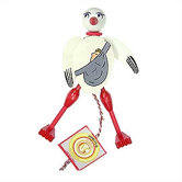 Wooden Stork Jumping Jack Toy