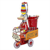 Tin Fireman Duck Toy