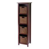 Milan Tall Storage Shelf with Baskets