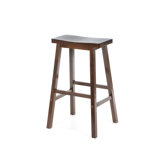Bar Stool - Saddle Seat 29" in Walnut