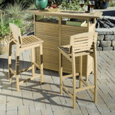 Bali Hai 3 Piece Bar Set in Teak