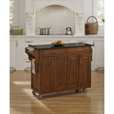 Create-a-Cart Kitchen Cart with Granite Top